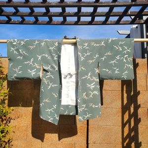 VINTAGE JAPANESE HANDSTITCHED TRADITIONAL SILK KIMONO
